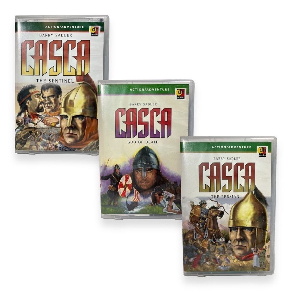 CASCA Abridged by Barry Sadler Audio Book Cassette Tape 2000 Novel Lot of 3 New‎